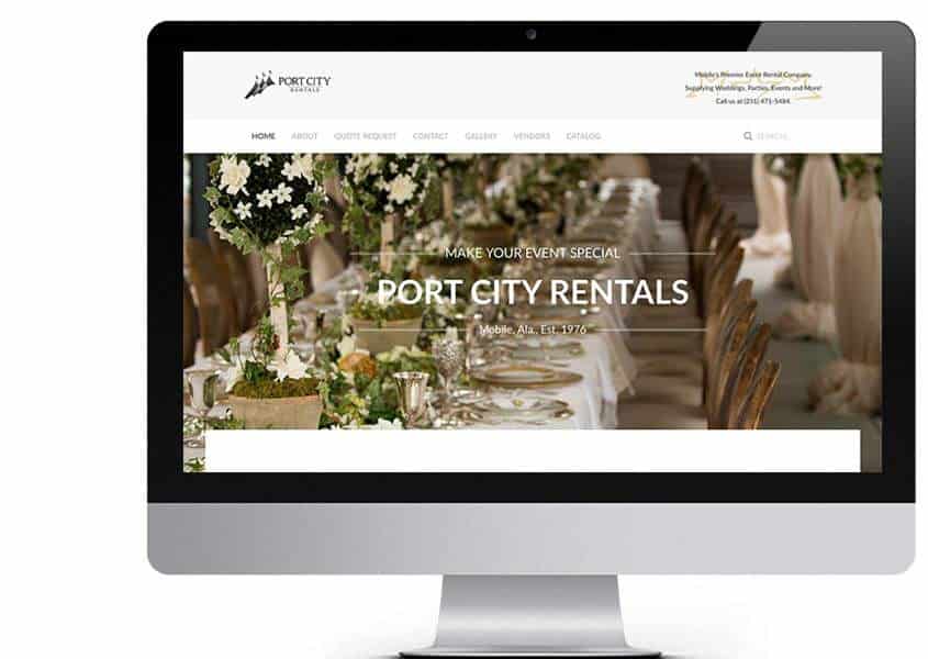 Port City Rentals Website