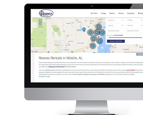 Reeves Rentals Website